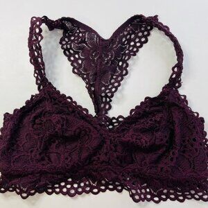 lace maroon women's